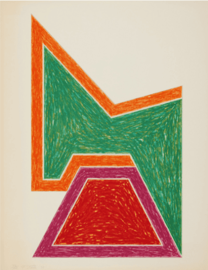 Frank Stella Lithograph, Wolfeboro, from Eccentric Polygons, 1974