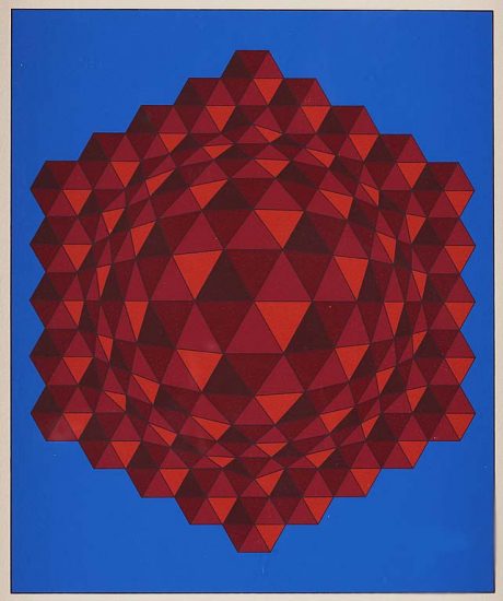 Victor Vasarely Gouache, Untitled