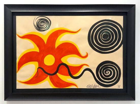 Alexander Calder Gouache, Untitled, 1973