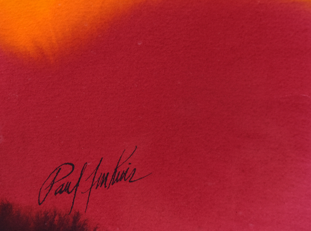 Paul Jenkins signature, Untitled, 1976