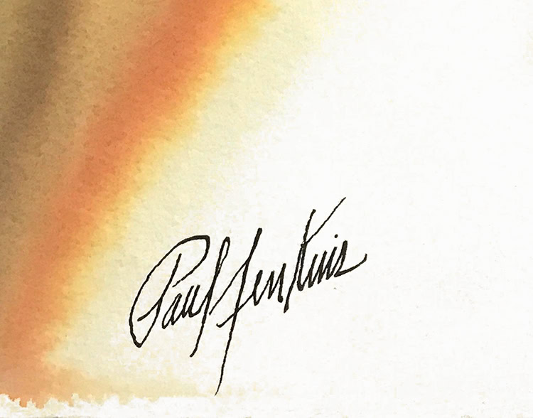 Paul Jenkins signature, Untitled, 1979
