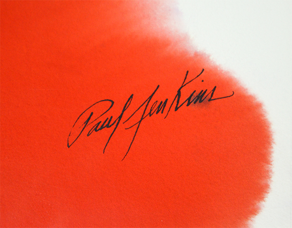 Paul Jenkins signature, Untitled, 1983