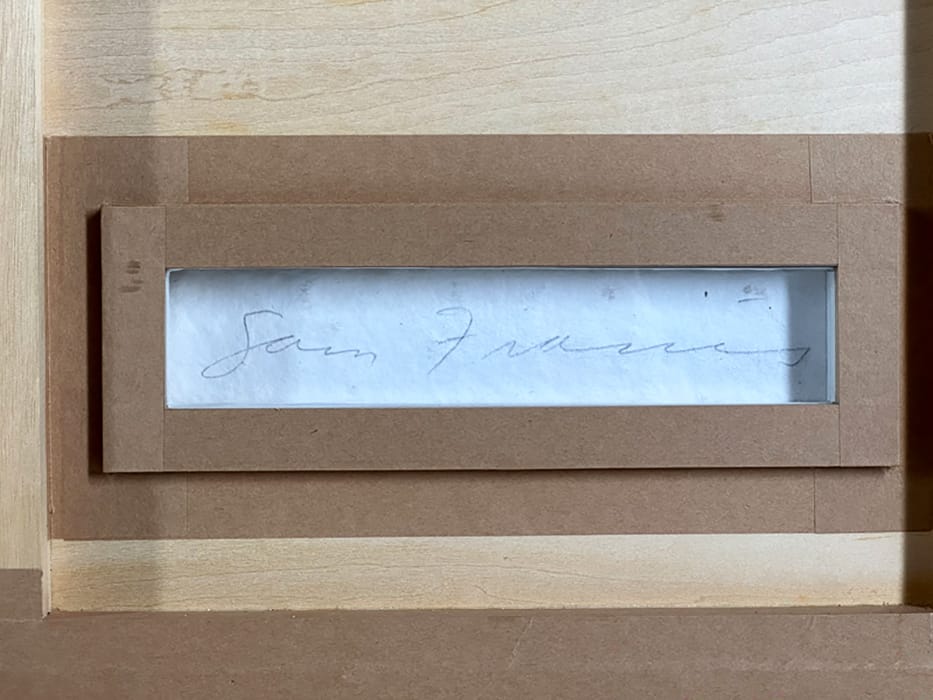 Sam Francis signature, Untitled, 1983