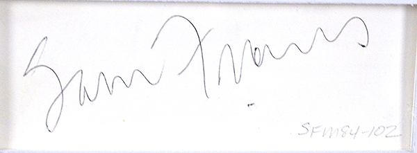 Sam Francis signature, Untitled, 1984-85