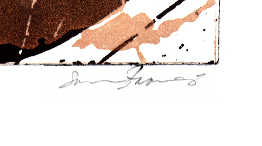 Sam Francis signature, Untitled, 1985