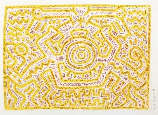 Keith Haring Drypoint, Untitled, 1985