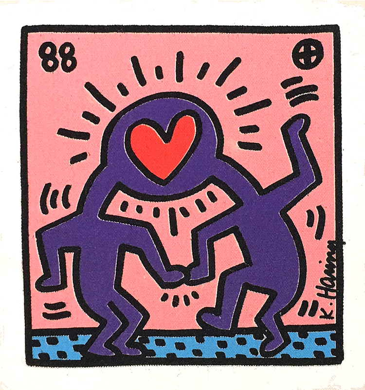 Keith Haring, Heart, 1988