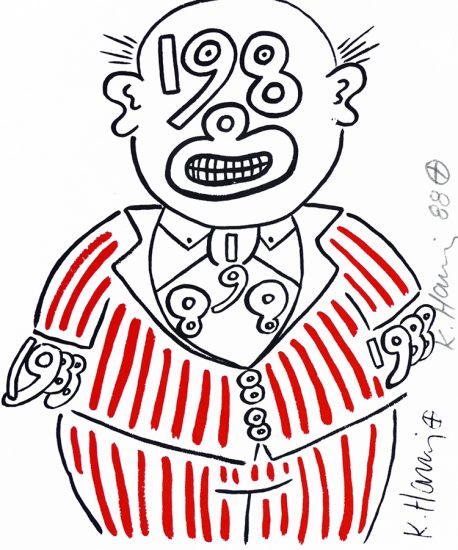 Keith Haring Silkscreen, Untitled, 1988