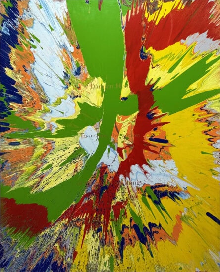 Damien Hirst Pintura Del Hogar, In a spin, The Action of the World on Things, 2002