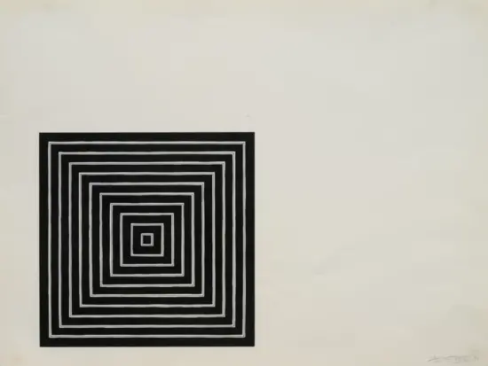 Frank Stella Lithograph, Angriff, 1971