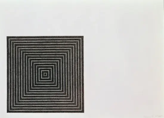 Frank Stella Lithograph, Untitled (Angriff), 1971