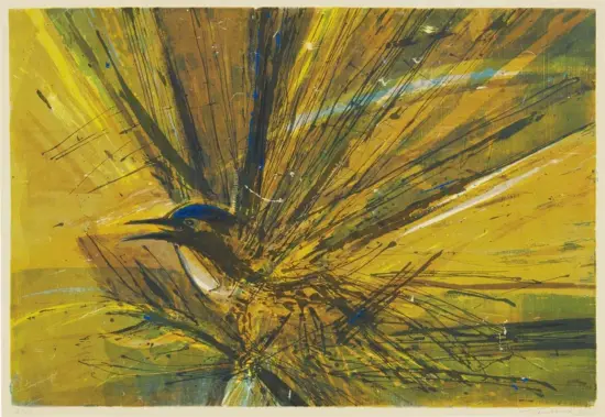 Wayne Thiebaud Screen Print, Untitled (Bird), 1958