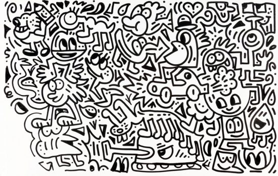 Mr. Doodle Acrylic, Untitled