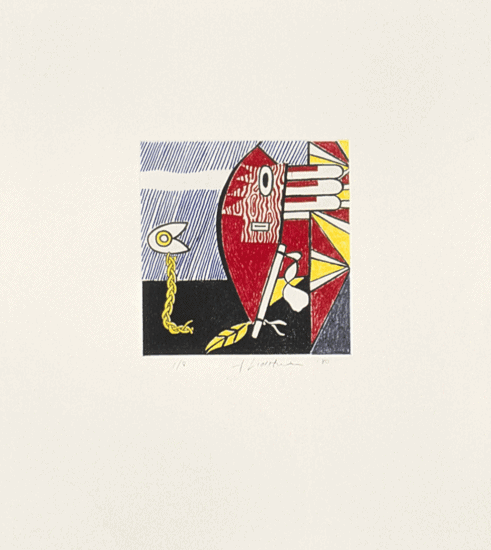 Roy Lichtenstein Etching and Aquatint, Untitled I, 1980