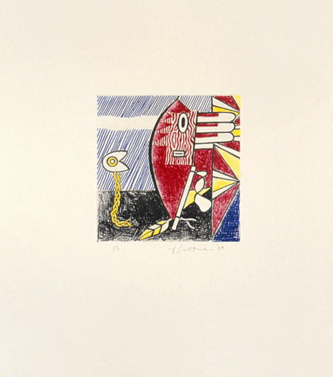 Roy Lichtenstein Etching and Aquatint, Untitled II, 1980