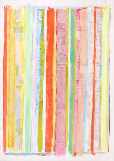 Robert Natkin Acrylic, Untitled (Lines), 1969
