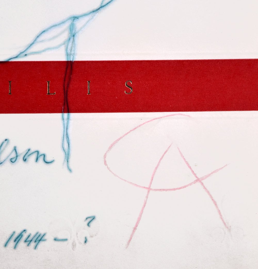 Alexander Calder signature, Untitled ‘Liz Nelson’, 1968