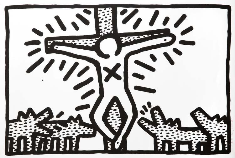 Keith Haring, Untitled (Plate 6), 1982, Lithograph (S)