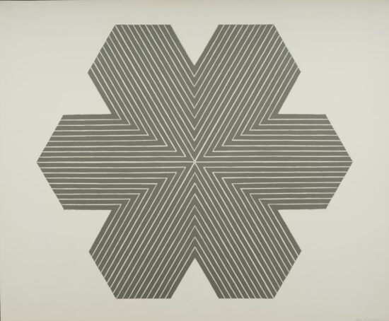 Frank Stella Lithograph, Irving Blum Memorial Edition, from the Star of Persia Series, 1967