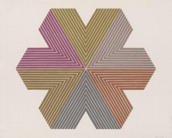 Frank Stella Lithograph, Star of Persia I, from the Star of Persia Series, 1967