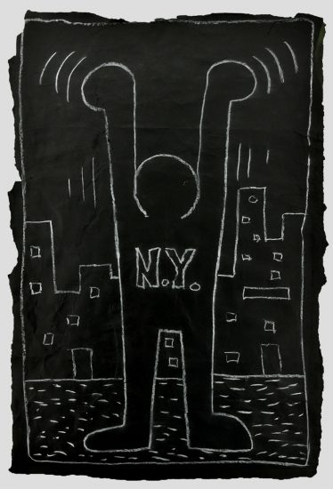 Keith Haring Chalk, Untitled (Subway Drawing), c. 1980-1985