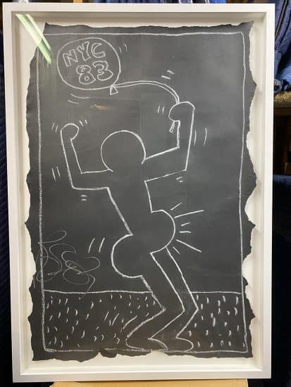 Keith Haring Chalk, Untitled (Subway Drawing), c. 1980-1985