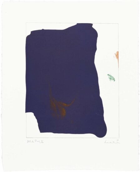 Helen Frankenthaler Lithograph, Variation I on "Mauve Corner," 1969