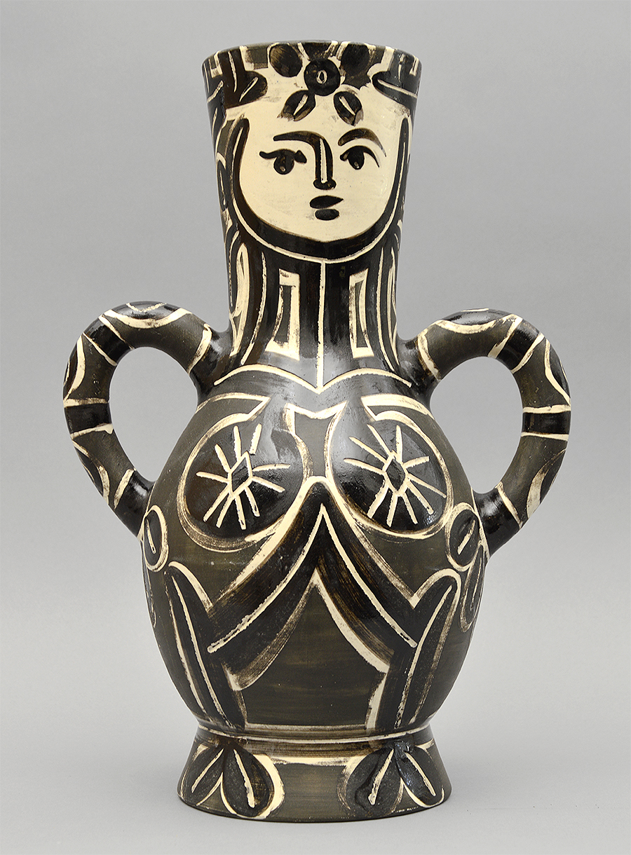 Pablo Picasso ceramic Vase deux anses hautes (Vase with Two High Handles), 1951 A.R. 213