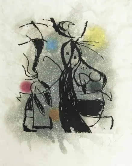 Joan Miró Etching and Aquatint, Aldebaran from Vega, Altaïr, Aldebaran, 1978