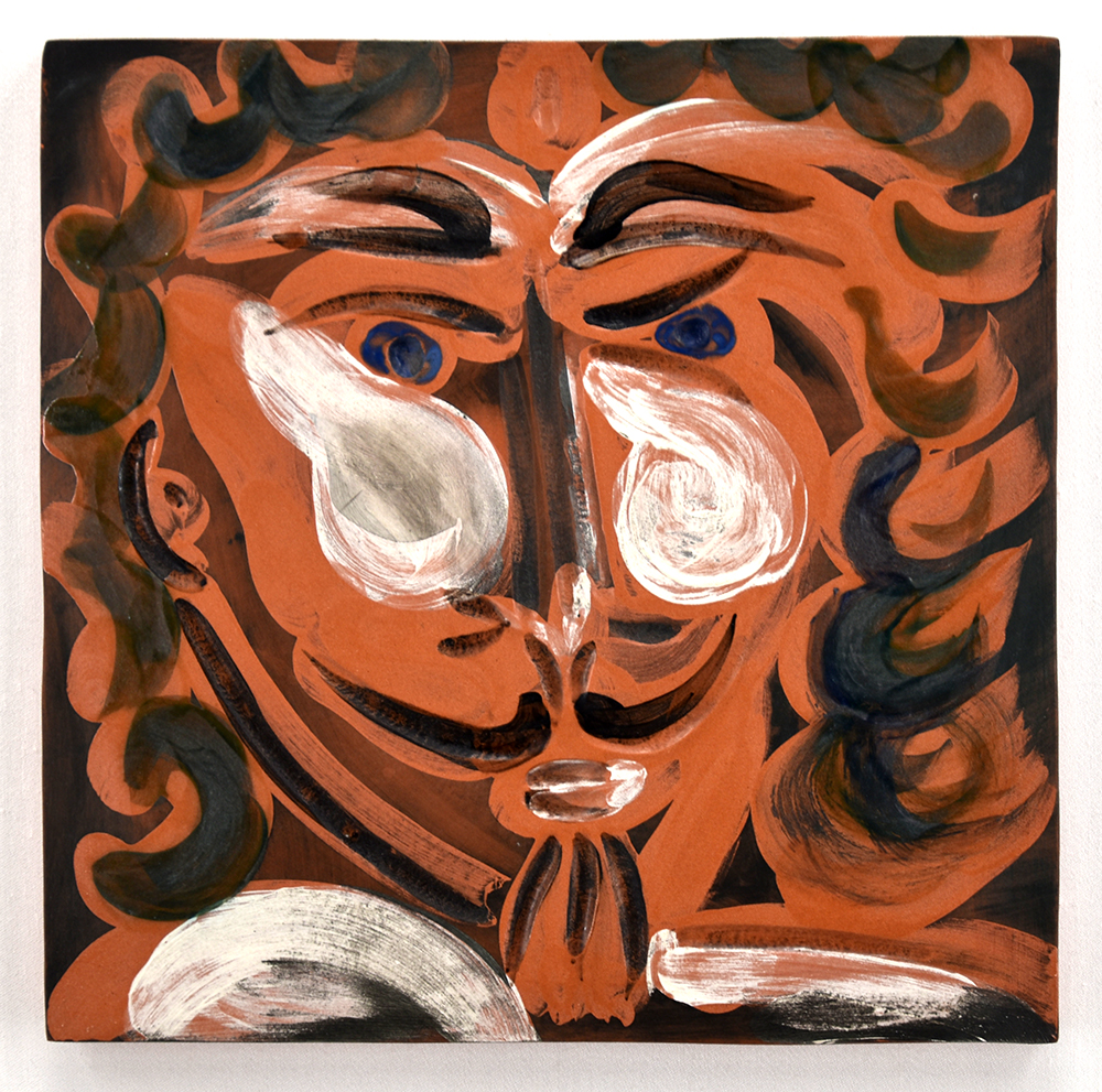 Pablo Picasso ceramic Visage à la barbiche (Face with Goatee), 1968-1969 A.R. 600
