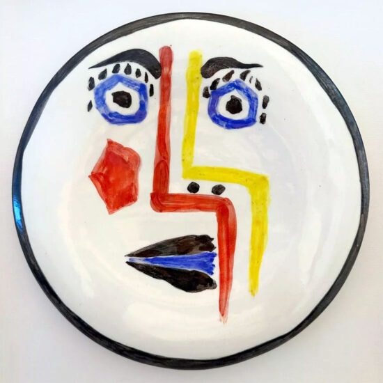 Pablo Picasso Ceramic, Visage No. 192 (Face No. 192), 1963 A.R. 492