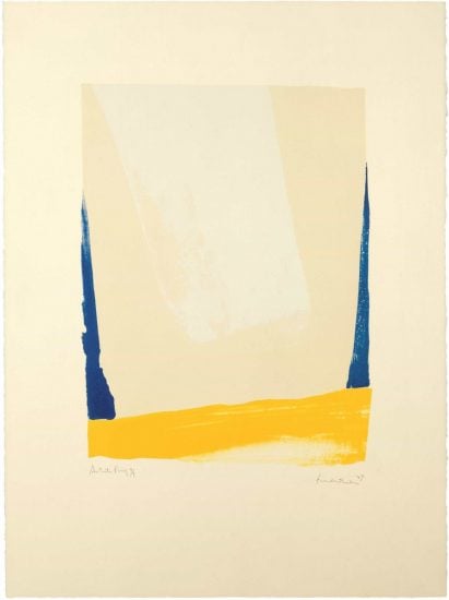 Helen Frankenthaler Lithograph, White Portal, 1967