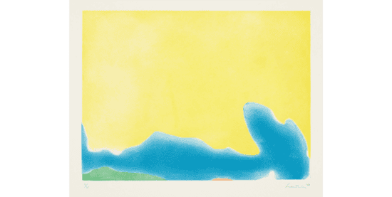 Helen Frankenthaler Aquatint, Yellow Span, 1968