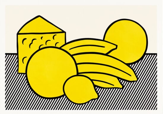 Roy Lichtenstein Screen Print, Yellow Still Life, 1974