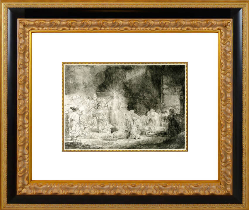 Rembrandt, The Hundred Guilder (Christ Healing Sick), c. 1649, Drypoint (S)