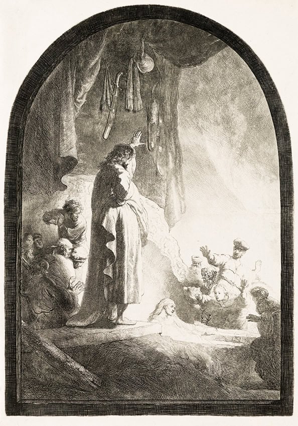Rembrandt, The Raising of Lazarus (image 1)