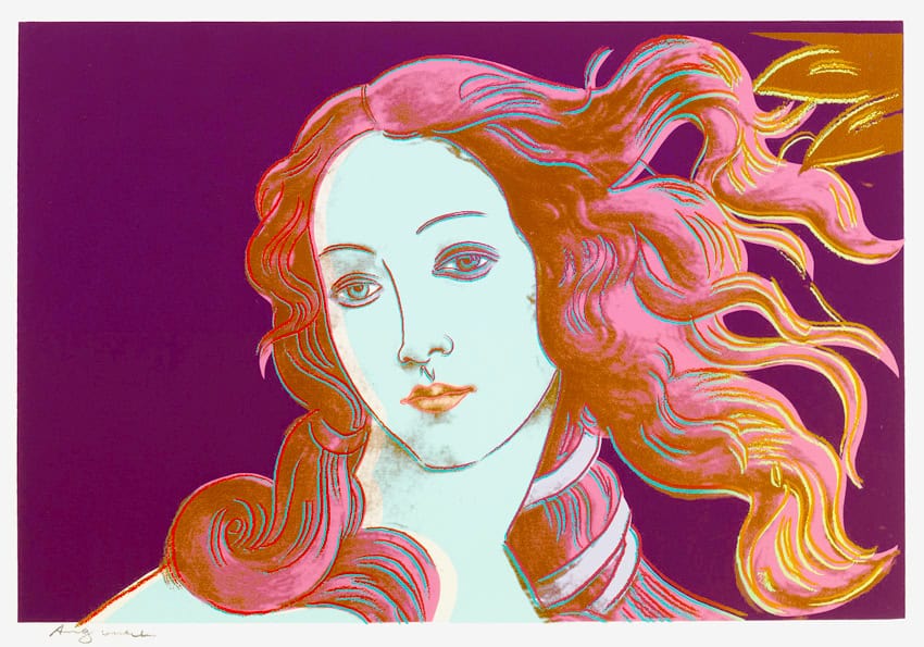 喜ばれる誕生日プレゼント アンディ・ウォーホル 証明書 サイン　Birth of Venus 絵画/タペストリ