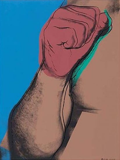 Andy Warhol Screen Print, Muhammad Ali Fist, 1978