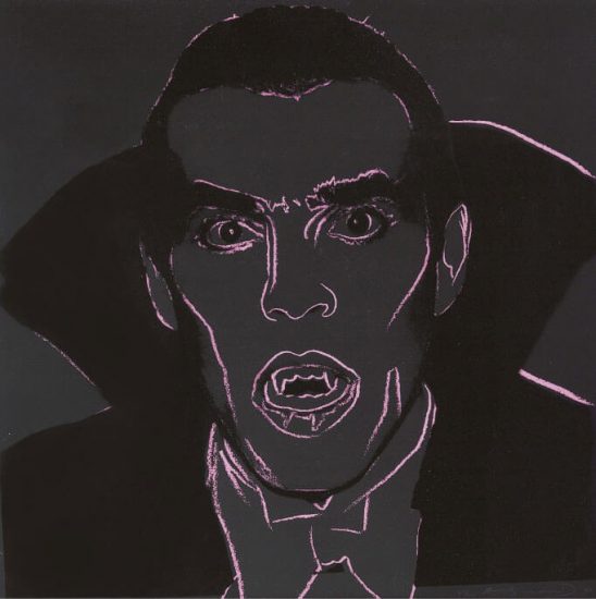Andy Warhol Screen Print, Dracula from Myths Series, 1981