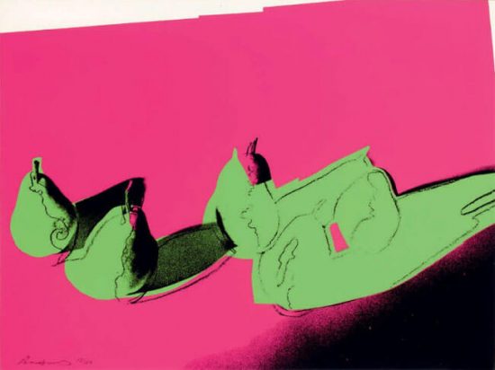 Andy Warhol Screen Print, Space Fruit: Pears, 1979