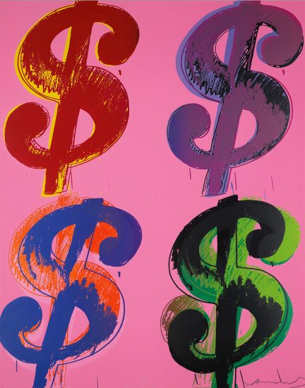 Andy Warhol Screen Print, $(4), 1982 (Dollar)