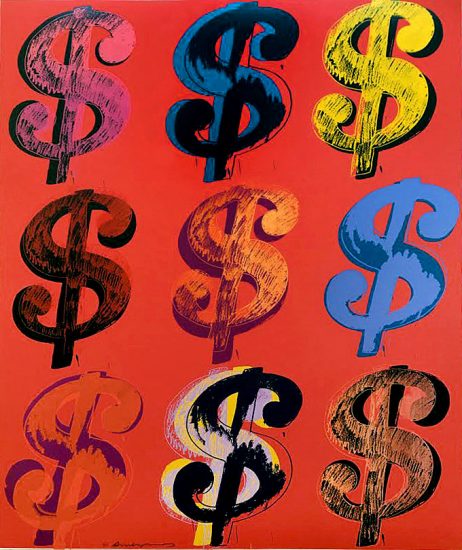 Andy Warhol Screen Print, $(9), 1982 (Dollar)
