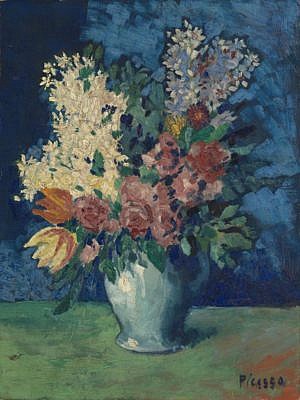 Pablo Picasso Flowers and Bouquets Paintings Fleurs, 1901. Tate Modern, London