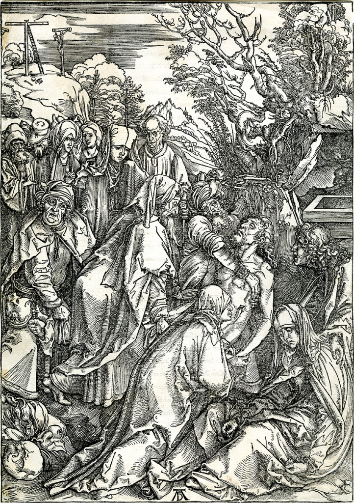 Albrecht Durer woodcut, Deposition of Christ