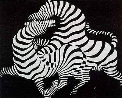 famous zebra painting